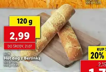 Lidl Hot dog z Berlinką oferta