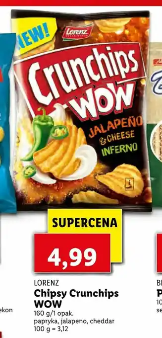 Lidl Chipsy Crunchips WOW oferta