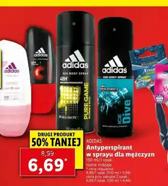 Lidl Antyperspirant w sprayu dla mężczyzn oferta