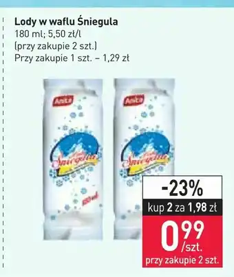 Stokrotka Lody w waflu Śniegula oferta