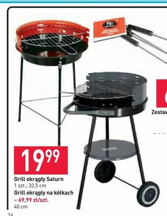 Stokrotka Grill okrągły Saturn oferta
