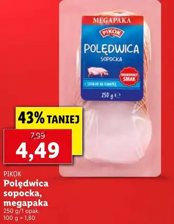 Lidl Polędwica sopocka megapaka 250g oferta