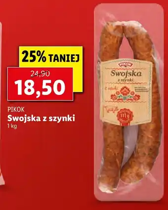 Lidl Swojska z szynki 1kg oferta
