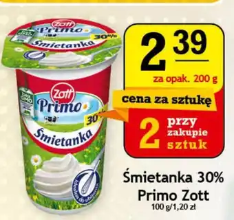 Gram Market Śmietanka 30% Primo Zott 2x 200g oferta
