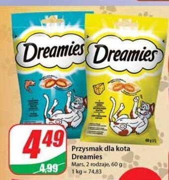 Dino Przysmak dla kota z łososiem dreamies oferta