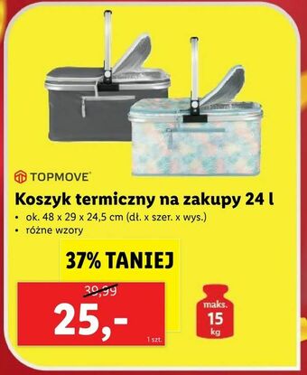 Lidl Koszyk termiczny na zakupy 24 l oferta