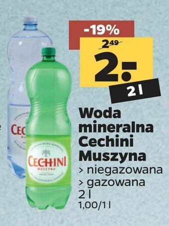 Netto Woda mineralna Cechini Muszyna oferta
