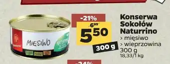Netto Konserwa Sokołów Naturrino oferta