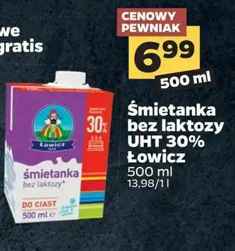 Netto Śmietanka bez laktozy Uht 30% Łowicz oferta