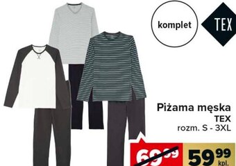 Carrefour Piżama męska tex oferta