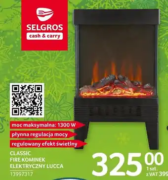 Selgros Kominek elektryczny classic oferta