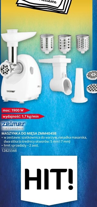 Selgros Maszynka do mielenia mięsa zelmer oferta