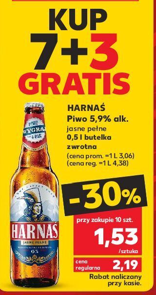 Kaufland Piwo harnaś jasne pełne oferta