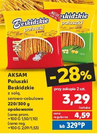 Kaufland Paluszki z solą aksam beskidzkie oferta