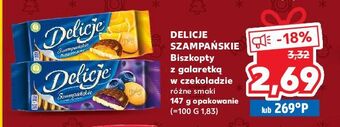 Kaufland Ciastka z galaretką pomarańczową delicje szampańskie oferta