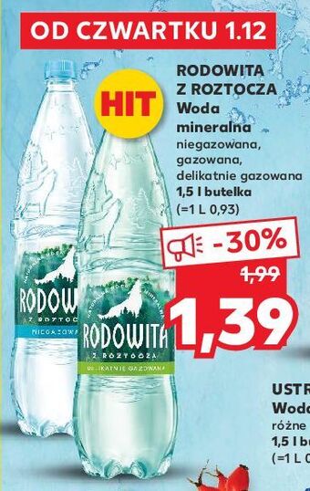 Kaufland Woda niegazowana rodowita z roztocza oferta