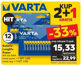 Kaufland Baterie aa varta longlife oferta