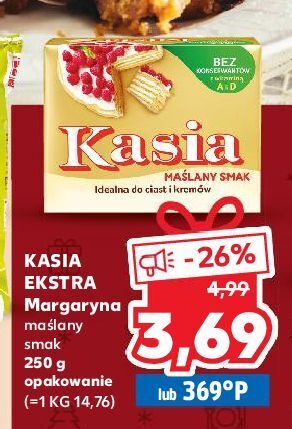 Kaufland Margaryna kasia ekstra maślany smak oferta