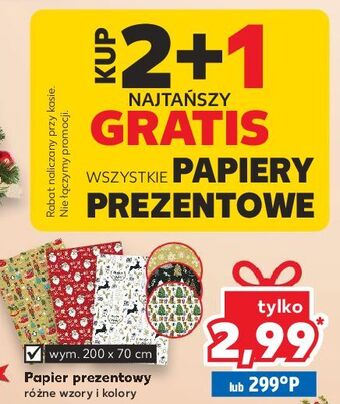 Kaufland Papier prezentowy 70 x 200 cm oferta