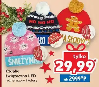 Kaufland Czapka ze światłem led oferta