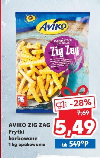 Kaufland Frytki karbowane aviko zig zag oferta