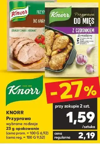 Kaufland Przyprawa do mięs z czosnkiem knorr oferta