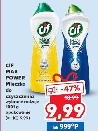 Kaufland Mleczko do czyszczenia ocean wave cif max power 3 action oferta