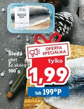 Kaufland Śledź płat ze skórą fish & seafood oferta