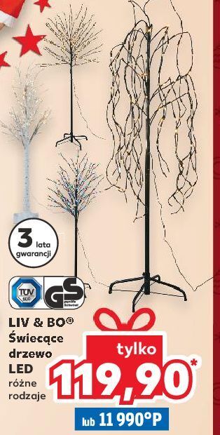 Kaufland Drzewko świąteczne led liv & bo oferta