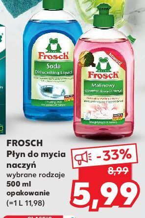 Kaufland Koncentrat do mycia naczyń malinowy frosch oferta