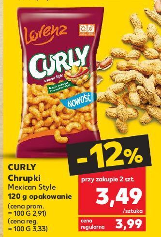 Kaufland Chrupki mexican style lorenz curly oferta