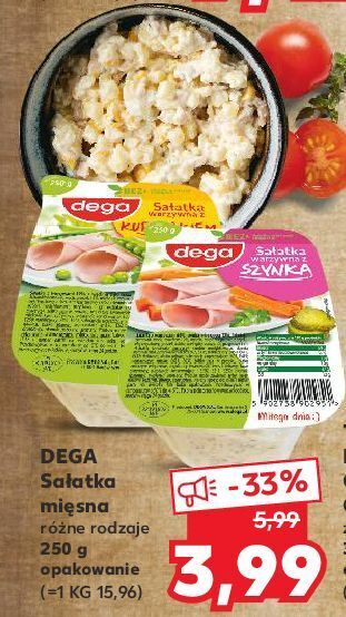 Kaufland Sałatka warzywna z szynką dega oferta