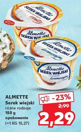 Kaufland Serek wiejski z twrożkiem kremowym hochland almette oferta