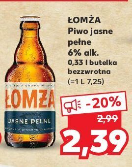 Kaufland Piwo łomża jasne pełne oferta
