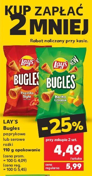 Kaufland Chipsy paprika lay's bugles oferta