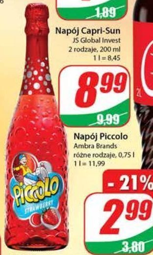 Dino Napój truskawkowy piccolo oferta