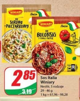 Dino Sos do makaronu serowo-pieczarkowy winiary italia oferta