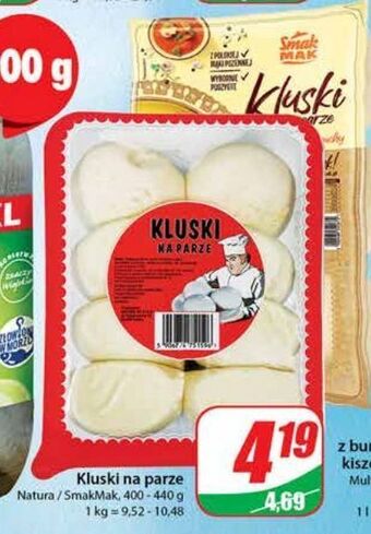Dino Kluski na parze pyzy pampuchy smak mak oferta