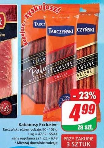 Dino Kabanosy drobiowe tarczyński exclusive oferta