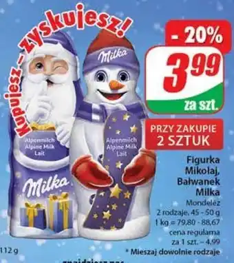 Dino Bałwan z czekolady milka oferta