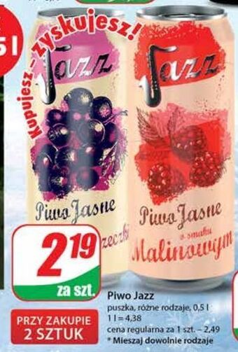 Dino Piwo smakowe czarna porzeczka radler jazz oferta