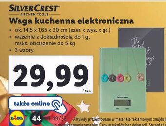 Lidl Waga kuchenna silvercrest oferta