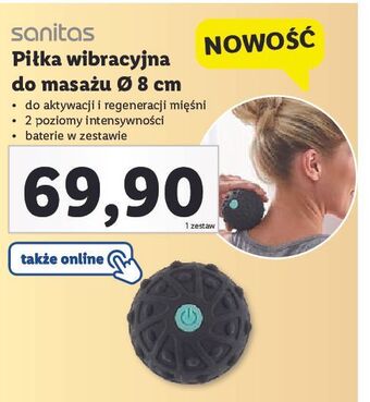 Lidl Piłka wibracyjna do masażu sanitas oferta