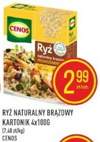 Pokusa Cenos Ryż naturalny brązowy kartonik 4x100g oferta