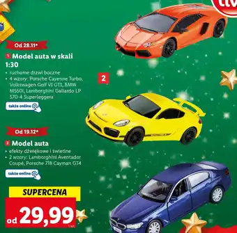 Lidl PlayTive Model auta efekty dźwiękowe i świetlne 2 wzory oferta