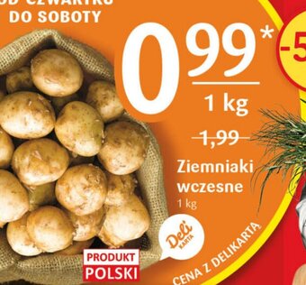 Delikatesy Centrum Ziemniaki wczesne 1kg oferta