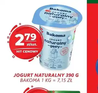 Top Market Jogurt Naturalny Bakoma 390g oferta