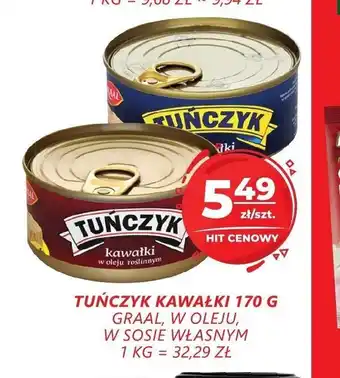 Tuńczyk w kawałkach Graal 170g