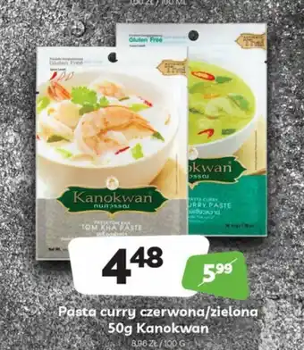 Delfin Pasta curry czerwona/zielona 50g Kanokwan oferta