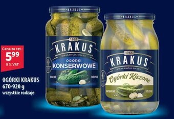 Eurocash Krakus Ogórki 5,99 670-920g oferta